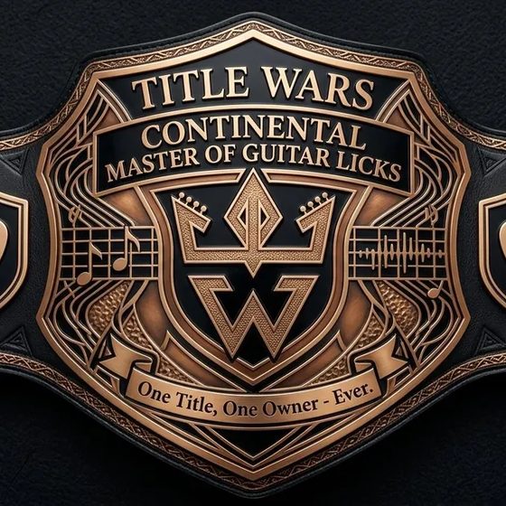 Continental Master of Guitar Licks championship belt