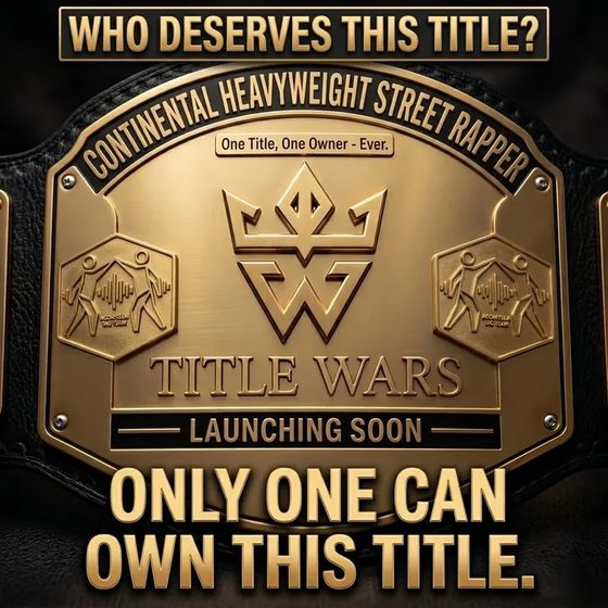 Continental Heavyweight Street Rapper championship belt